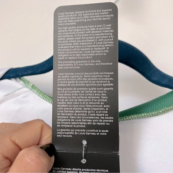 Garneau - Men’s Full Zip Shortsleeve Jersey - Green/White. Size: XXL. NWT. - Picture 8 of 15